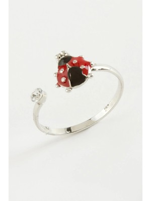 Kocadal Uğur Böceği Mineli Taşlı Yüzük