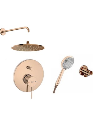 Ona 5 Li Ankastre Banyo Seti Rose Gold  (Duvardan Borulu)