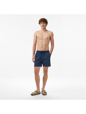 Tommy Hilfiger Medium Drawstring Erkek Mavi Deniz Şortu.0gy
