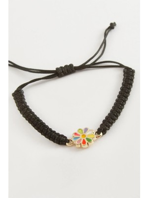 Kocadal Papatya Makrome Örgülü Bileklik