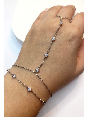 Celikchi Kadın Yuvarlak Taş Model Çelik Şahmeran