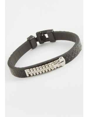 Kocadal Fermuar Kaliteli Suni Deri Bileklik