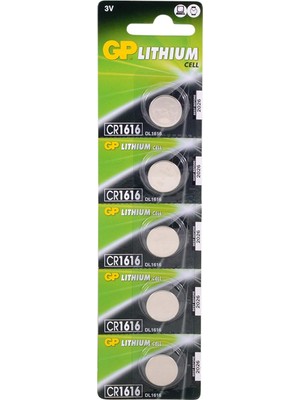 Gp Pil Pil Düğme 1616 3V 5li Paket