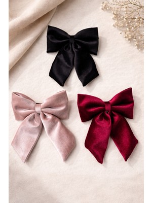 Joinkidz Kadife Büyük Boy Fiyonk Otomatik Toka