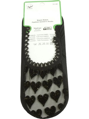 Kocadal Kalp Dantel Babet Çorap
