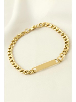 Pileli Store Künye Çelik Bileklik (Isim Yazılabilir) 3 cm