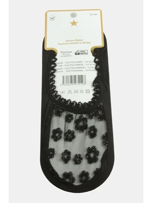 Kocadal Çiçek Dantel Babet Çorap