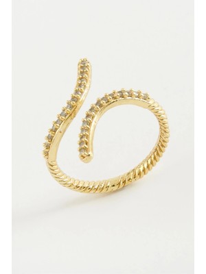 Kocadal Yılan Zirkon Taşlı Yüzük