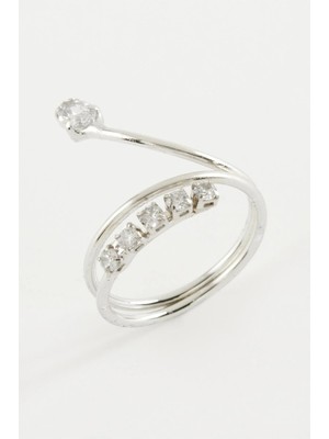 Kocadal Yılan Zirkon Taşlı Yüzük