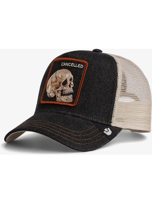 Goorin Bros Denim Skull Unisex Lacivert Şapka.darkdenım