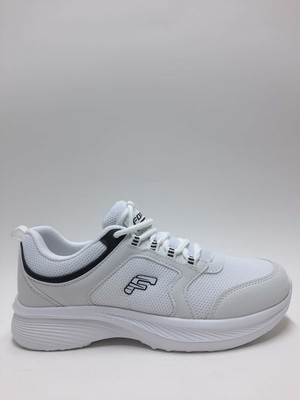 Forza Günlük Beyaz Renk Rahat Yumuşak Bağcıklı Hafif Triko Yürüyüş Erkek Spor Ayakkabı C-86262653FRZA