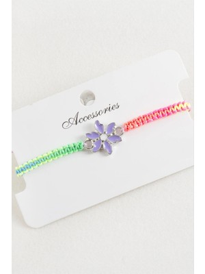 Kocadal Papatya Makrome Örgülü Bileklik