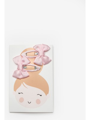 Le Mabelle Pembe Ikili Fiyonk Kız Çocuk Çıt Çıt Toka