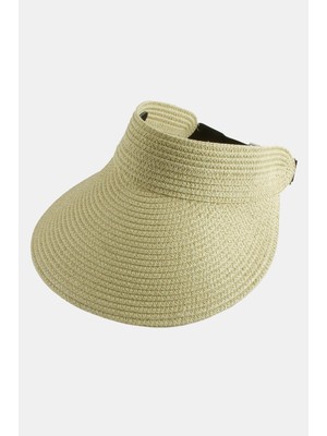 Kocadal Kasketli Hasır Plaj Şapkası