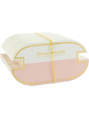 Kocadal Oval Kalın Zirkon Bileklik Kartı 100 Adet