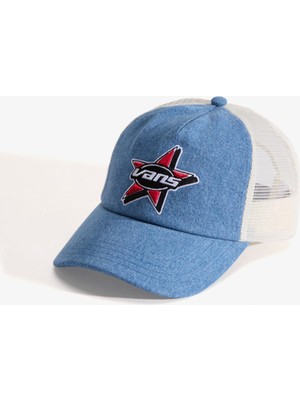 Vans Marked Jockey Trucker Unisex Mavi Şapka.-