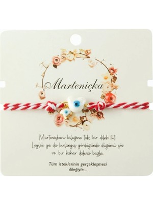 Kocadal Kalp Cam Boncuk Marteniçka Ip Bileklik