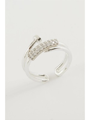 Kocadal Çivi Zirkon Taşlı Yüzük