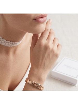 Belirtilmemiş Italyan Charm Bileklik Rose Gold Renk, Çelik Bileklik,hediye