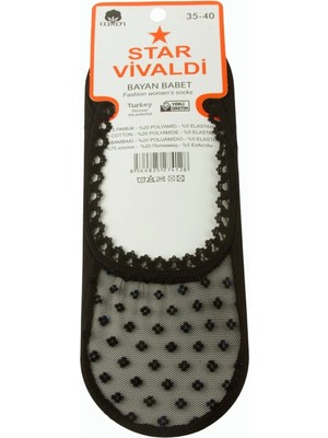 Kocadal Çiçek Dantel Babet Çorap