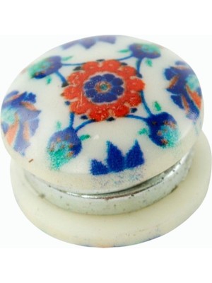 Kocadal Çini Desenli Kupa Eşarp Mıknatısı 1 Adet