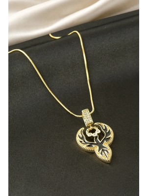 Kocadal Kartal Mineli Çelik Kolye