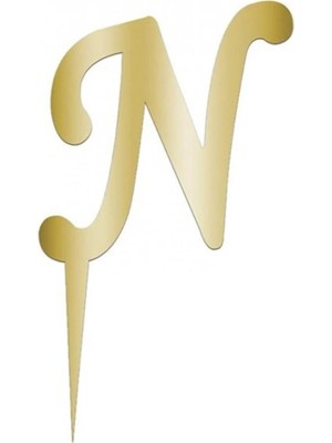 Kocadal Sarı Renkli Harf Pasta ve Kek Pleksi