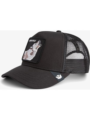 Goorin Bros Lone Wolf Trucker Unisex Siyah Şapka.voıd