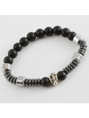 Kocadal Hematit Onix Doğaltaş Bileklik