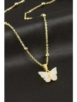 Kocadal Kelebek Figürlü Polyester Kolye