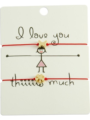 Kocadal Yonca Kelebek Ip Bileklik 2 Adet