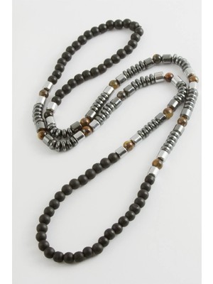 Kocadal Hematit Onix Doğaltaş Kolye