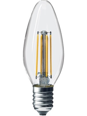 LED Ampul Rustik Flemanlı Mum 4W E14 6500K Ack