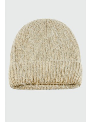 Kocadal Tüylü Katlamalı Bayan Bere