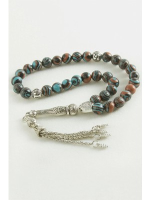 Kocadal Karadeniz Fırtınası Akik Doğaltaş Tesbih 8 mm