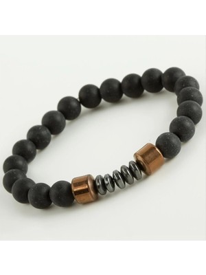 Kocadal Hematit & Mat Onix Doğaltaş Bileklik