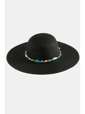 Kocadal Boncuklu Hasır Şapka