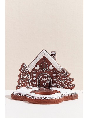 Paşabahçe Gingerbread Ev Tealight Mumluk - 1 Adet