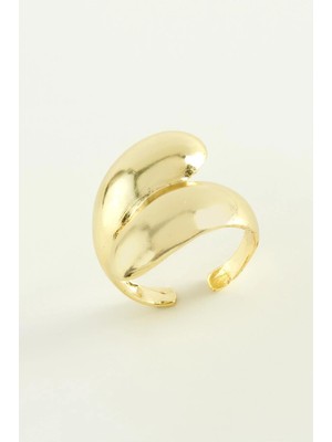 Kocadal Su Damlası Metal Yüzük