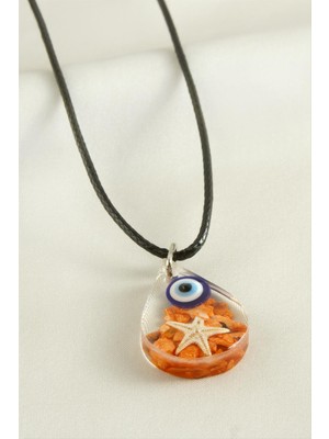 Kocadal Deniz Yıldızı Damla Epoksi Kolye