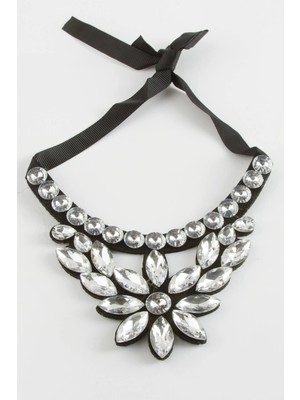 Kocadal Çiçek Taşlı Yaka Kolye