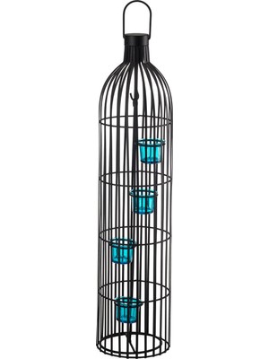 Paşabahçe Bottle Tealight Mumluk Turkuaz - 1 Adet