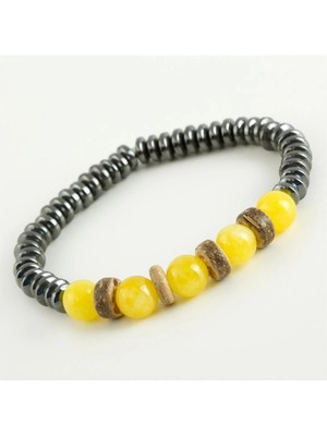 Kocadal Akik & Hametit Doğaltaş Bileklik