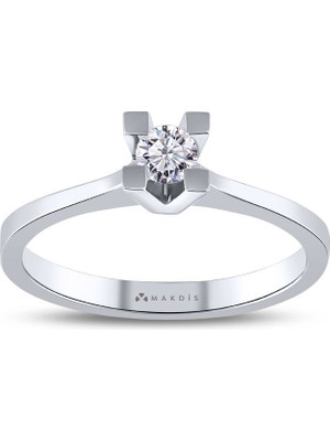 Makdis Pırlanta 0.25 Karat Tektaş Pırlanta Yüzük
