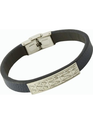 Kocadal Baklava Desenli Lüks Deri Bileklik