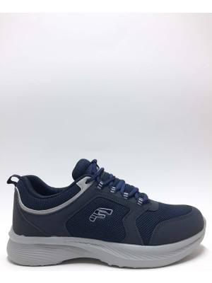 Forza Günlük Lacivert Rahat Yumuşak Bağcıklı Hafif Triko Yürüyüş Erkek Spor Ayakkabı C-86262653FRZA