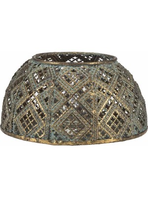 Paşabahçe Karo Metal Tealight Mumluk L - 1 Adet