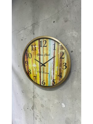 Renklime Model 4 Metal Duvar Saati 60 cm