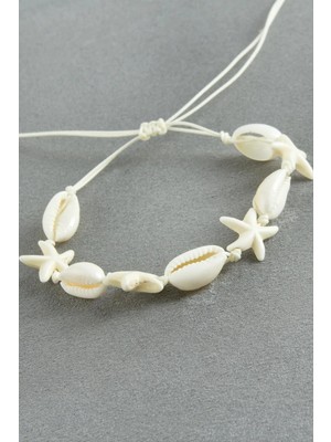 Kocadal Deniz Yıldızı Istiridye Makrome Ip Bileklik