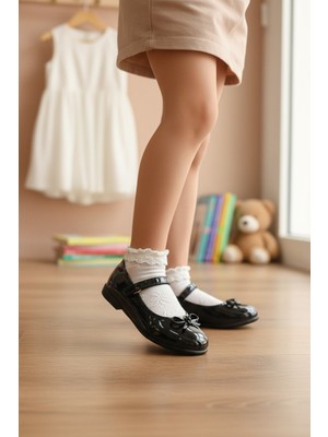 Enoch 23 Nisan Çocuk Bayramı Tören Ayakkabısı Ortopedik Kız Çocuk Babet